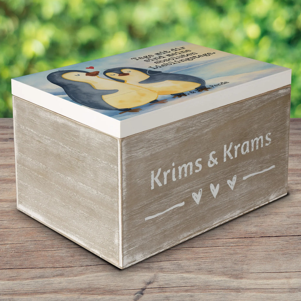 Holzkiste Pinguin umarmen Design Erinnerungsbox, Schatzkiste, Truhe, Geschenkdose, Geschenkbox, Dekokiste, Holzkiste, Kiste, Schatulle, XXL, Erinnerungskiste, Aufbewahrungsbox, Pinguin, Liebespaar, Hochzeitstag, Verlobung, Hochzeitsgeschenk, Liebe, Liebesbeweis, Liebesgeschenk, Jahrestag, Hochzeit