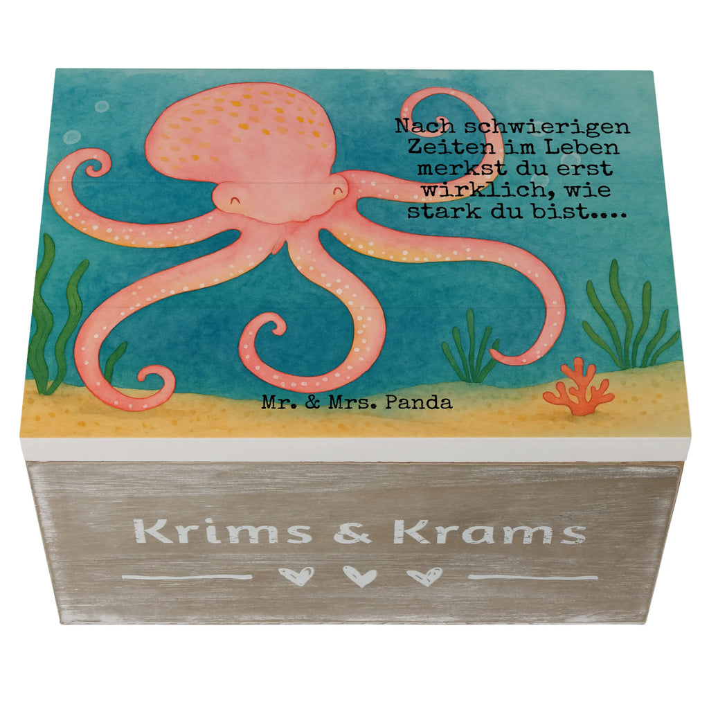 Skrzynia drewniana Ośmiornica Design Aufbewahrungsbox, Geschenkbox, Kiste, Geschenkdose, Schatulle, Truhe, Dekokiste, Holzkiste, Schatzkiste, Erinnerungsbox, XXL, Erinnerungskiste, Tiermotive, Gute Laune, lustige Sprüche, Tiere, Ozean, Wasser, Meer, Meerestier, Tintenfisch, Krake, Arme
