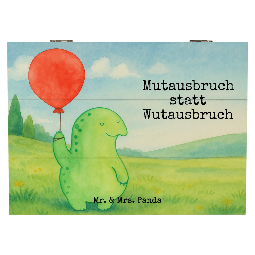 Holzkiste Schildkröte Luftballon Design XXL, Erinnerungskiste, Truhe, Schatulle, Aufbewahrungsbox, Dekokiste, Geschenkbox, Erinnerungsbox, Schatzkiste, Kiste, Holzkiste, Geschenkdose, Schildkröte, Schildkröten, Mutausbruch, Motivation, Motivationsspruch