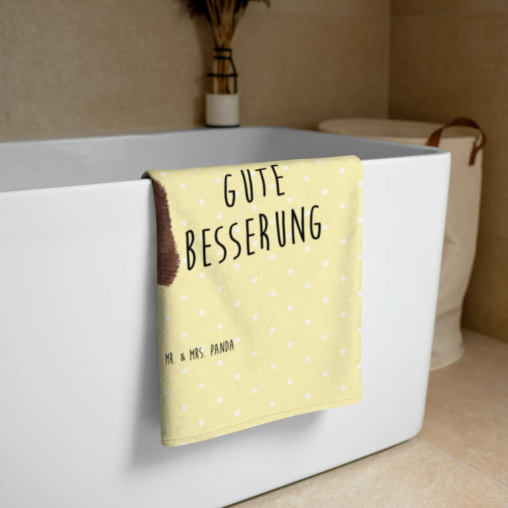 Photo XL Towel Hedgehog Flower small animals, cute, funny, cute animal motives, hand drawn, small world, funny sayings, good mood, happy, gifts, gift ideas, special gifts, animal lover, card, get well soon, visit, hospital, illness, hedgehog, sick, recovery wishes