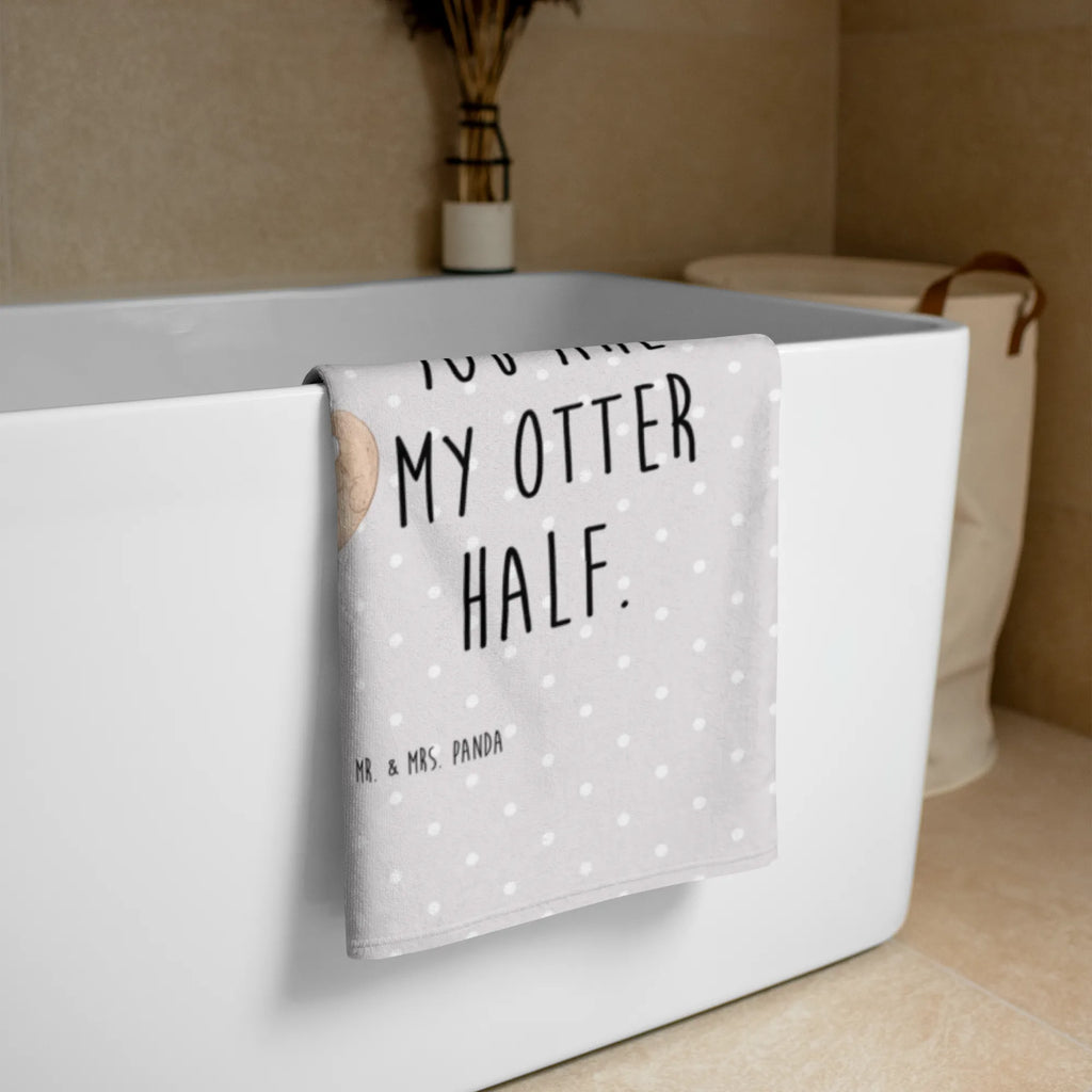 Photo XL Towel otter Heart otter, marten, sea otter, European otter, water mammal, aquatic animal, baby otter, predator, water, otter gifts, animal lover, gift ideas for animal lovers, animal, mammal, water animal, gifts for people in love, love, better half, wedding day, anniversary, love you, life together, heart, engagement, love gift, proof of love