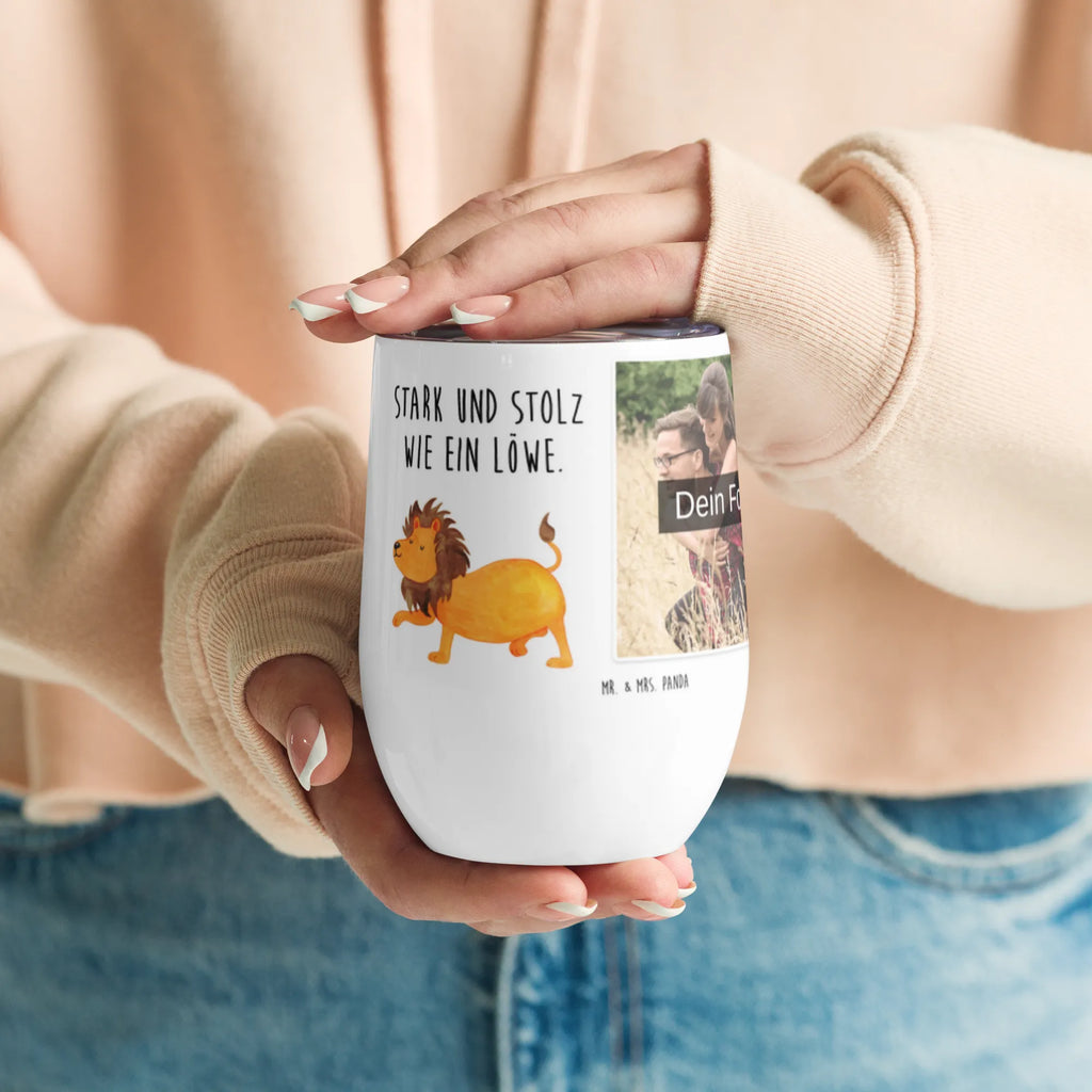 Personalized Photo Wine Mug Star sign Lion constellations, birthdays, astrology, zodiac, date of birth, month of birth, lion zodiac sign, birthday july, lion gift, gift july, king of animals, gift august, birthday august