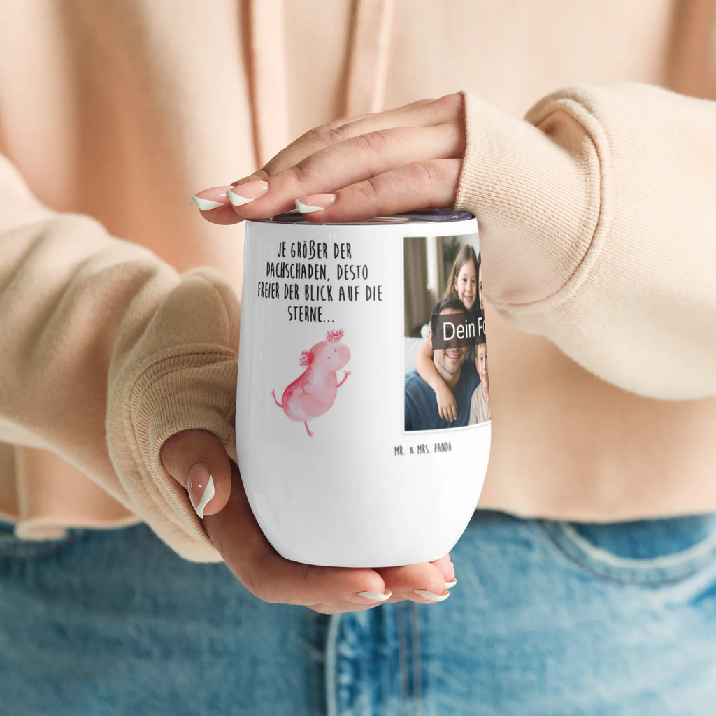 Personalized Photo Wine Mug axolotl Dance Axolotl, Axelotl, marine animals, Mexican walking fish, salamander, crazy, girlfriend, amphibians, best friend, axolot, roof damage, stars, tailfish