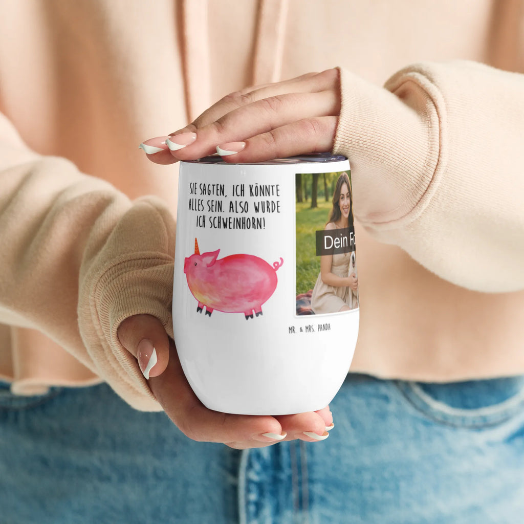 Personalized Photo Wine Mug unicorn Pig unicorn, unicorns, girlfriend gift, Funny saying, pigcorn, Unicorn, piggycorn, Pig, piggy