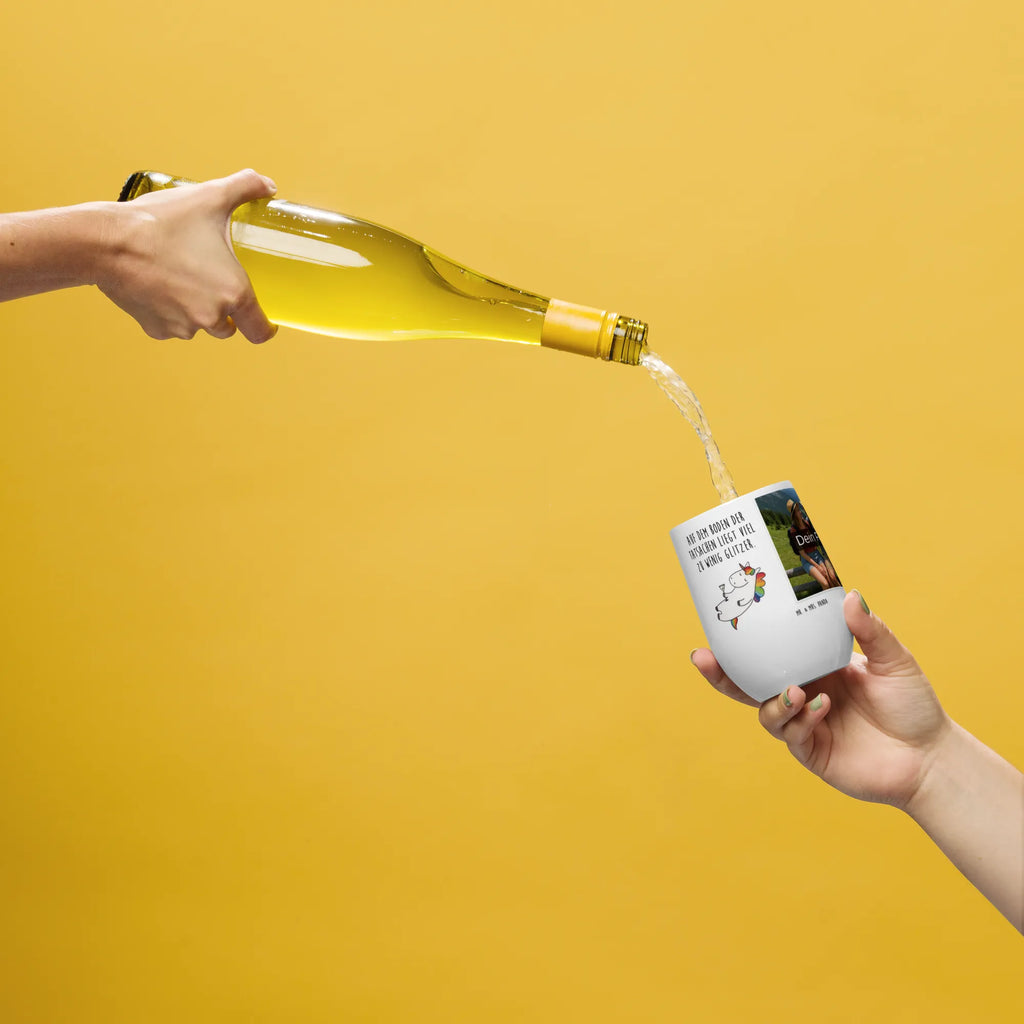 Spersonalizowany kubek do wina ze zdjęciem jednorożec koktajl Jednorożec, jednorożce, dekoracje jednorożca, jednorożec