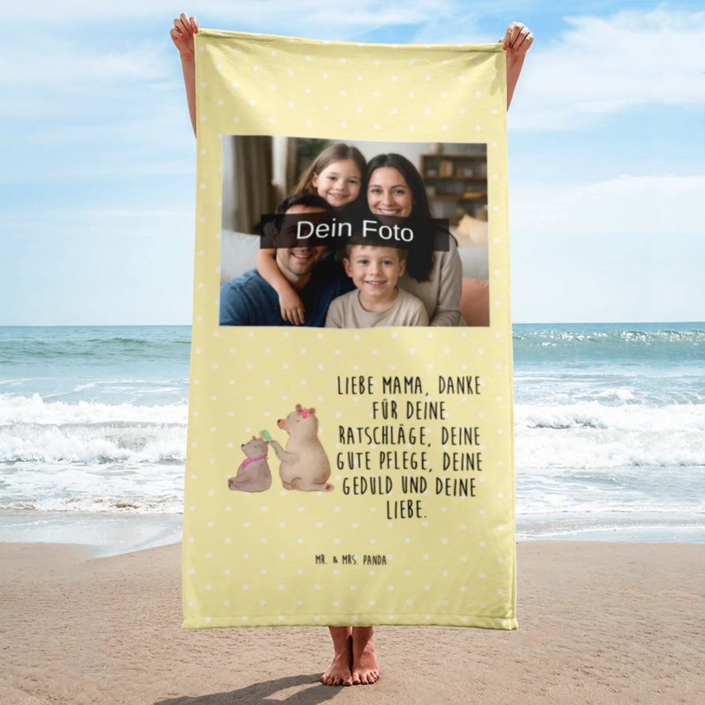Photo XL Towel bear child Family, Father's Day, Mother's Day, brother, sister, Mom, Dad, Mama, Gift