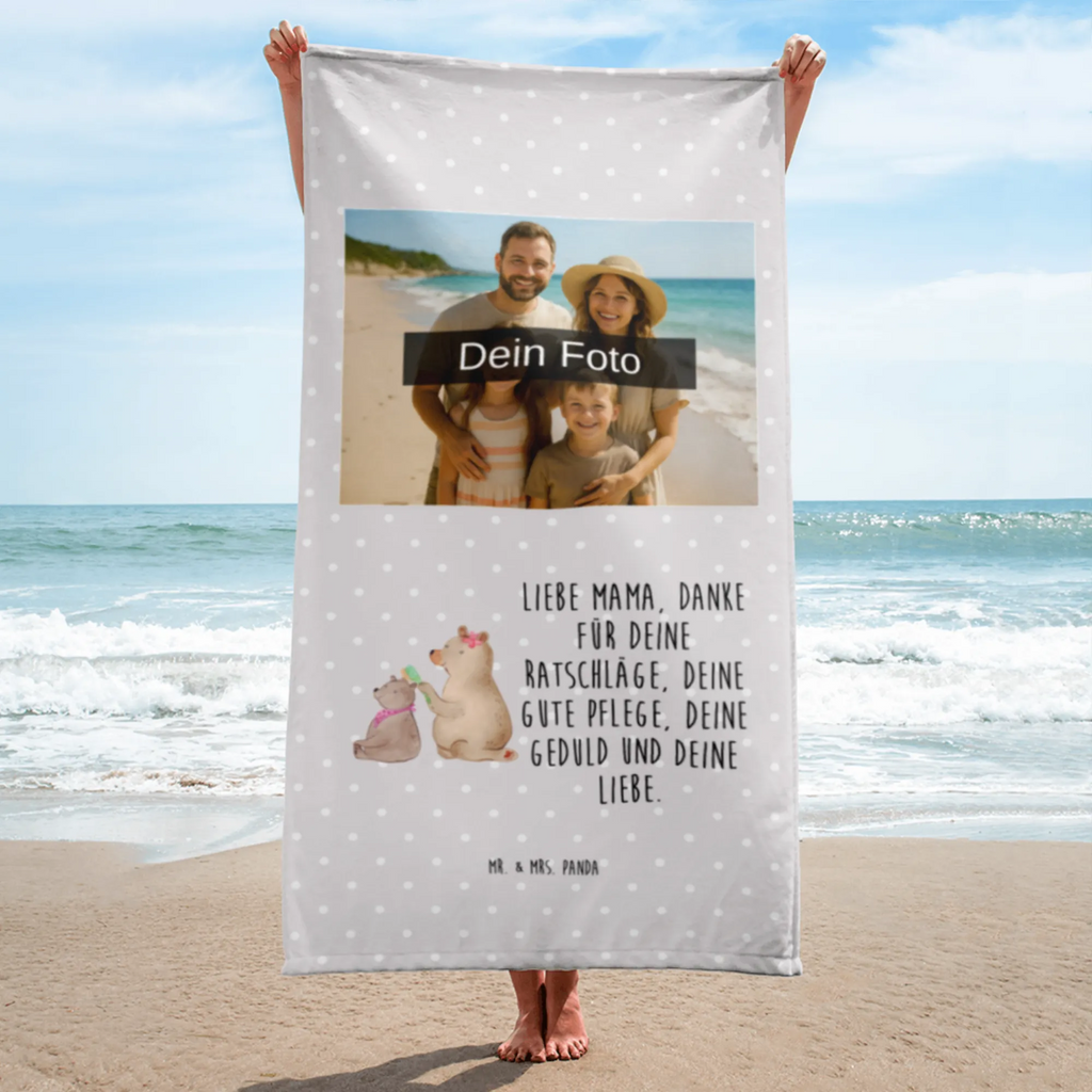 Photo XL Towel bear child Family, Father's Day, Mother's Day, brother, sister, Mom, Dad, Mama, Gift
