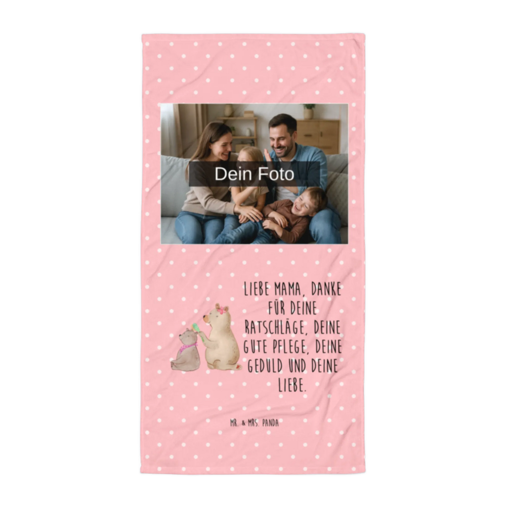 Photo XL Towel bear child Family, Father's Day, Mother's Day, brother, sister, Mom, Dad, Mama, Gift
