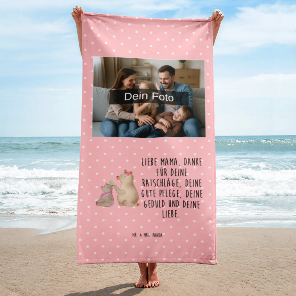 Photo XL Towel bear child Family, Father's Day, Mother's Day, brother, sister, Mom, Dad, Mama, Gift