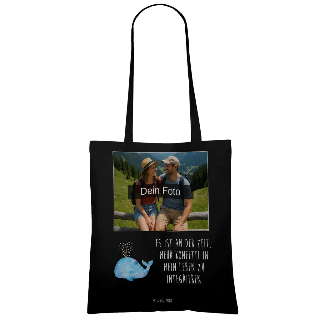 Personalisierte Foto Tragetasche Wal Konfetti Personalisierte Foto Tragetasche, Meerestiere, Meer, Urlaub, Geburtstag, Abnehmen, Trennung, Lebensabschnitt, Neustart, Wale, Diät, Wal, Neuanfang, Konfetti, Motivation