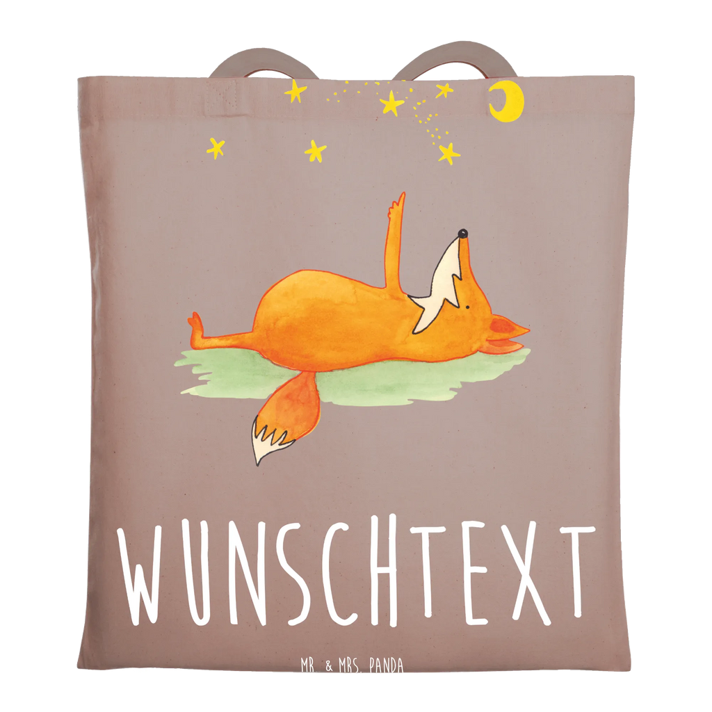 Personalisierte Foto Tragetasche Fuchs Sterne Personalisierte Foto Tragetasche, Fuchs, tröstende Worte, Always Look on the Bright Side of Life, Spruch positiv, Romantik, Füchse, Spruch schön
