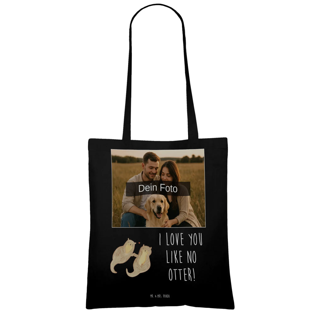 Personalisierte Foto Tragetasche Otter Hände halten Personalisierte Foto Tragetasche, Otter, Fischotter, Seeotter, Otter Seeotter See Otter
