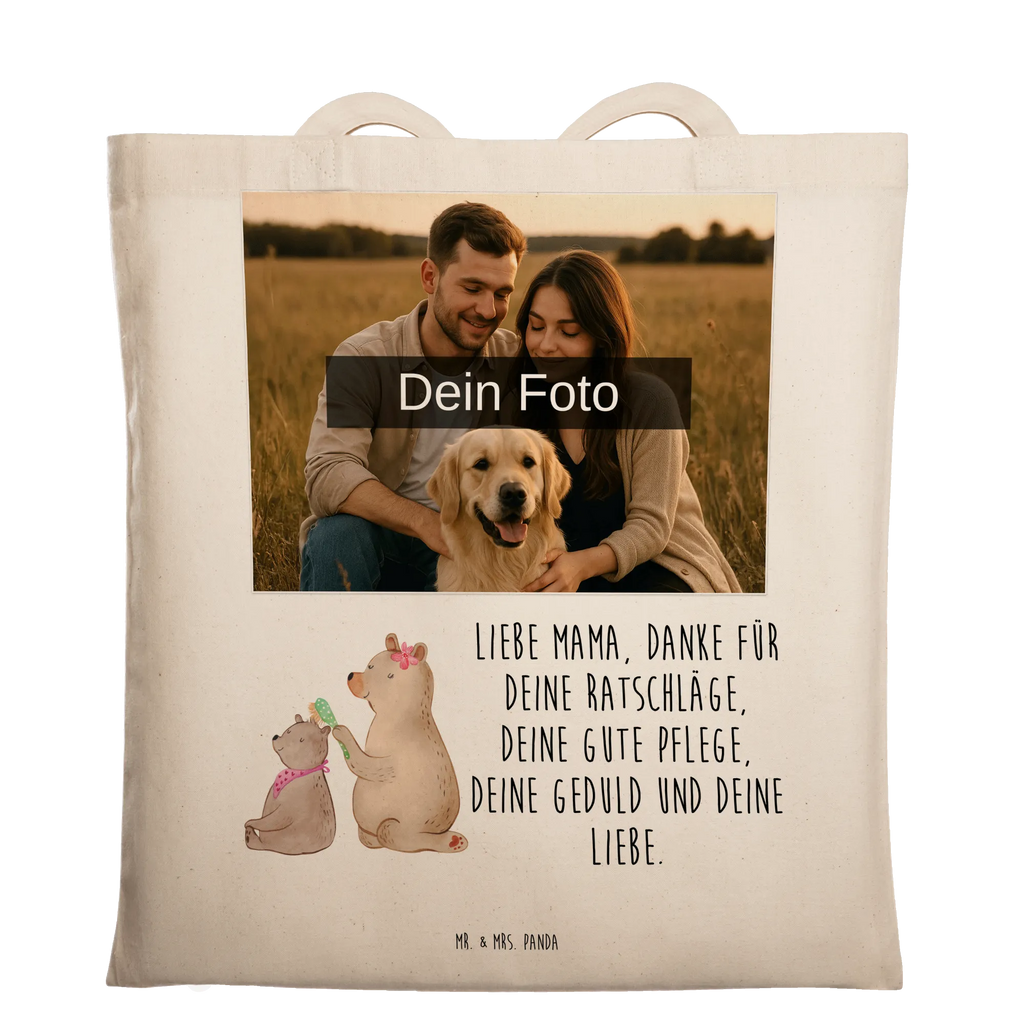 Personalisierte Foto Tragetasche Bär Kind Personalisierte Foto Tragetasche, Familie, Vatertag, Muttertag, Bruder, Schwester, Mama, Papa, Oma, Opa, Geschenk, Mutti, Mutter