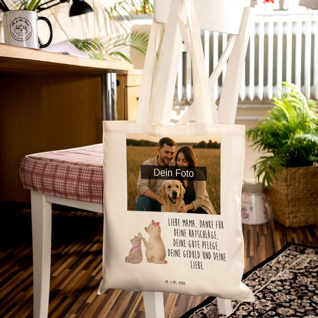 Personalisierte Foto Tragetasche Bär Kind Personalisierte Foto Tragetasche, Familie, Vatertag, Muttertag, Bruder, Schwester, Mama, Papa, Oma, Opa, Geschenk, Mutti, Mutter