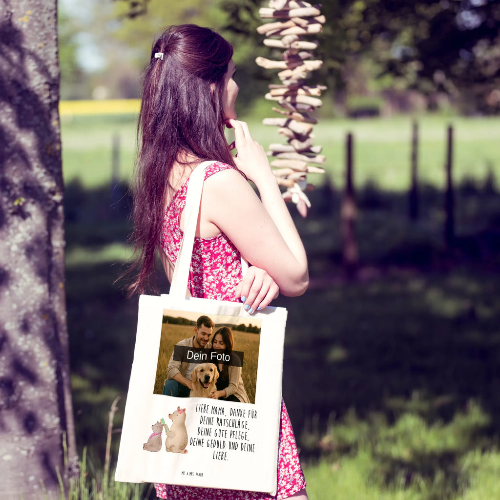 Personalisierte Foto Tragetasche Bär Kind Personalisierte Foto Tragetasche, Familie, Vatertag, Muttertag, Bruder, Schwester, Mama, Papa, Oma, Opa, Geschenk, Mutti, Mutter