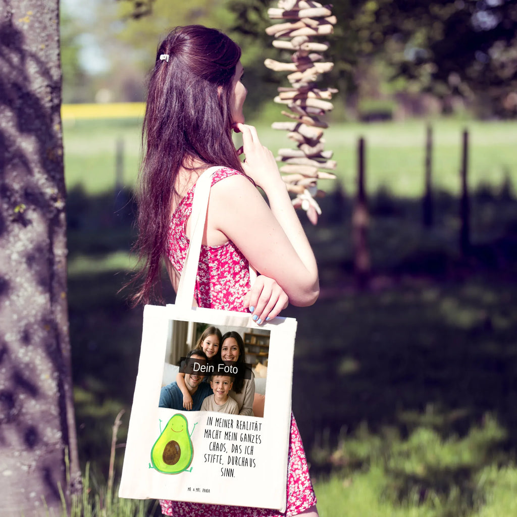 Personalisierte Foto Tragetasche Avocado Glücklich Personalisierte Foto Tragetasche, Avocado, Veggie, Vegan, Gesund, Chaos