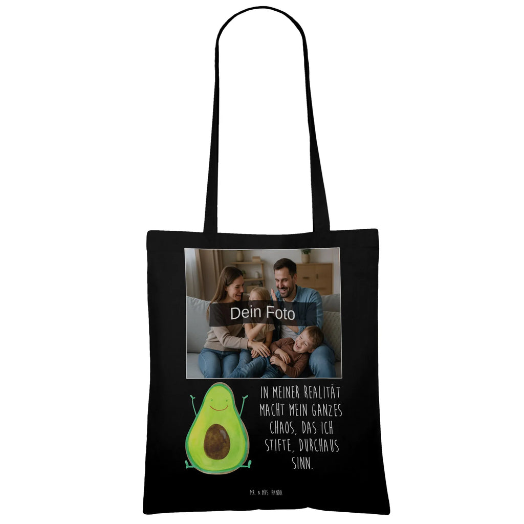 Personalisierte Foto Tragetasche Avocado Glücklich Personalisierte Foto Tragetasche, Avocado, Veggie, Vegan, Gesund, Chaos