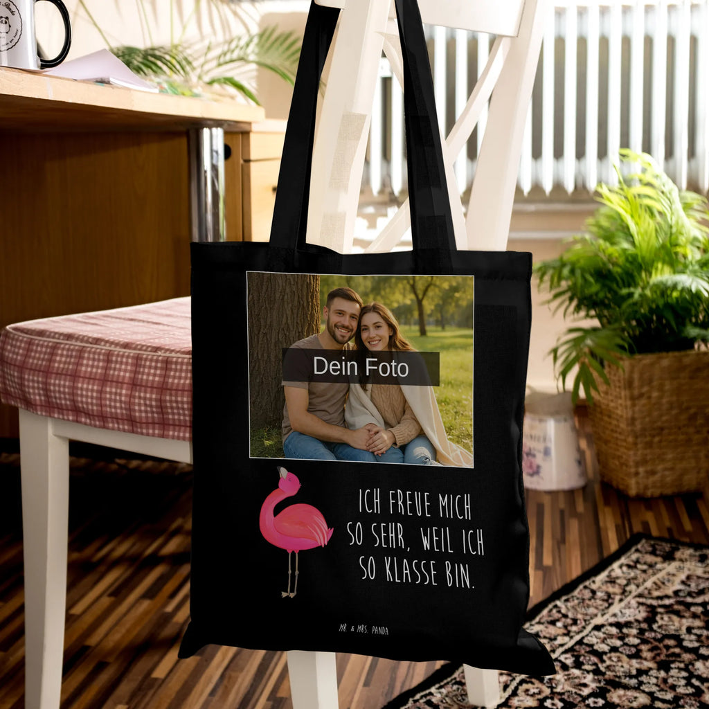 Personalisierte Foto Tragetasche Flamingo Stolz Personalisierte Foto Tragetasche, Flamingo, stolz, Freude, Selbstliebe, Selbstakzeptanz, Freundin, beste Freundin, Tochter, Mama, Schwester
