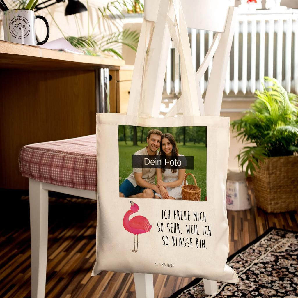 Personalisierte Foto Tragetasche Flamingo Stolz Personalisierte Foto Tragetasche, Flamingo, stolz, Freude, Selbstliebe, Selbstakzeptanz, Freundin, beste Freundin, Tochter, Mama, Schwester