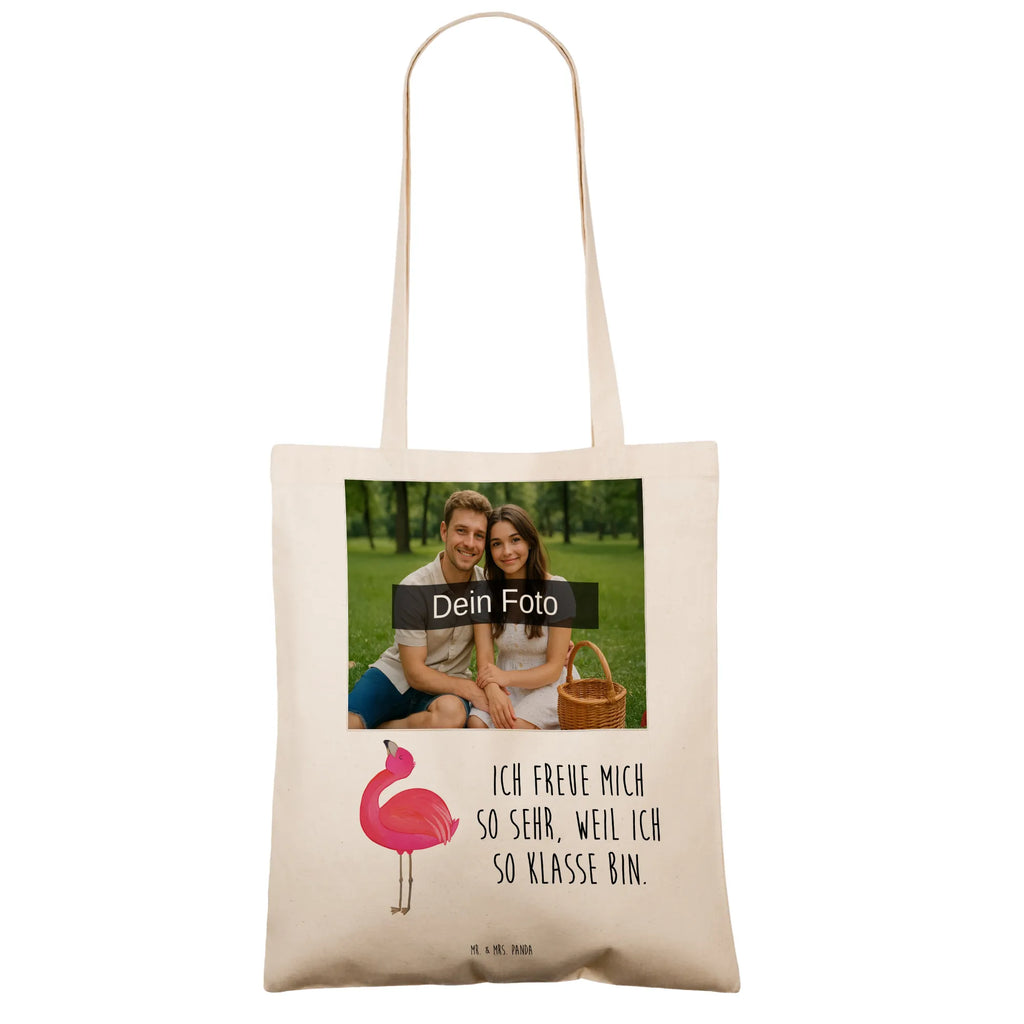Personalisierte Foto Tragetasche Flamingo Stolz Personalisierte Foto Tragetasche, Flamingo, stolz, Freude, Selbstliebe, Selbstakzeptanz, Freundin, beste Freundin, Tochter, Mama, Schwester