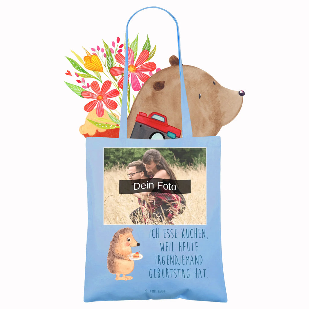 Personalisierte Foto Tragetasche Igel Kuchenstück Personalisierte Foto Tragetasche, Tiermotive, Gute Laune, lustige Sprüche, Tiere, Igel, Essen Spruch, Kuchen, Backen Geschenk, Kuchen backen, Einladung Party, Geburtstagskuchen, Torte