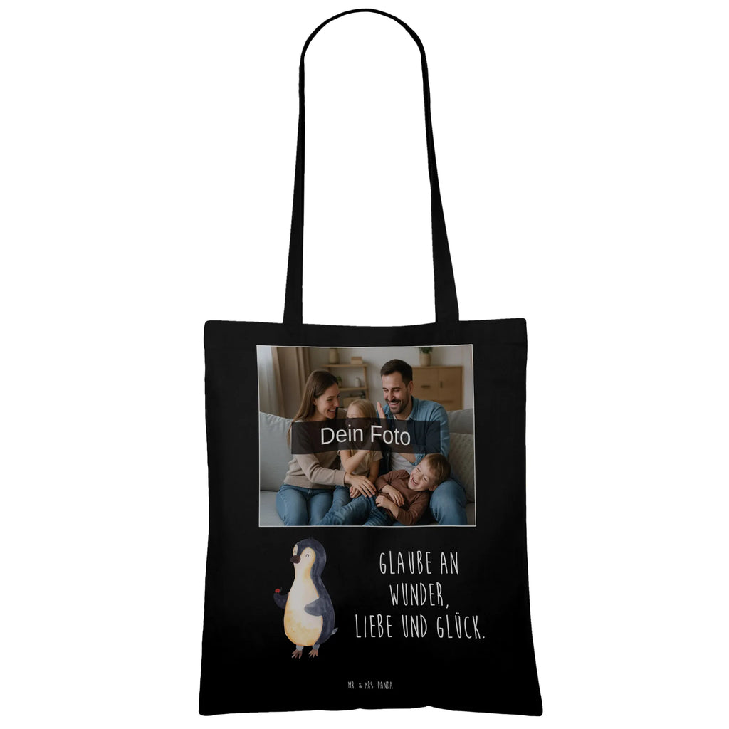 Personalisierte Foto Tragetasche Pinguin Marienkäfer Personalisierte Foto Tragetasche, Pinguin, Pinguine, Marienkäfer, Liebe, Wunder, Glück, Freude, Lebensfreude