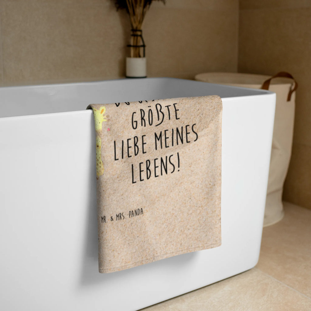 Foto XL ręcznik żyrafa dziecko Afryka, dzikie zwierzęta