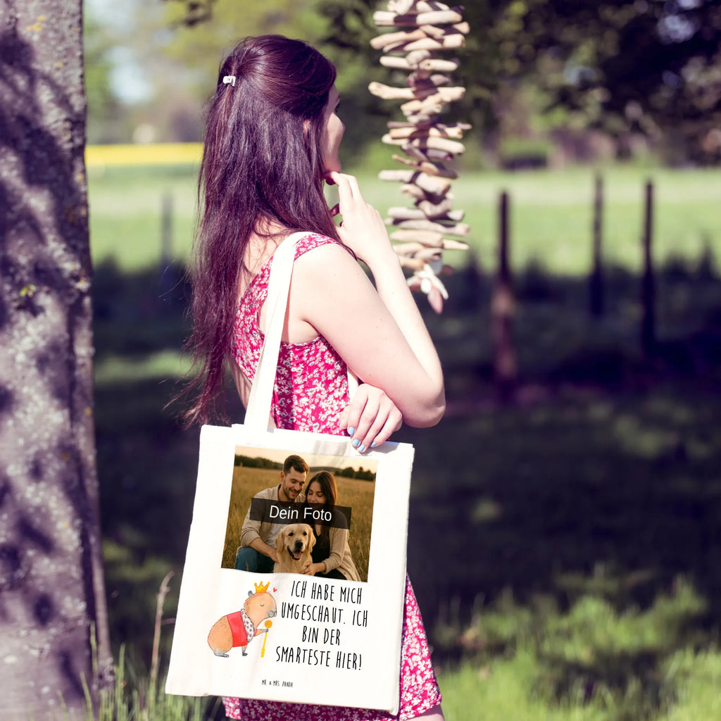 Personalisierte Foto Tragetasche Capybara König Personalisierte Foto Tragetasche, Tiermotive, Gute Laune, lustige Sprüche, Tiere, Capybara, König