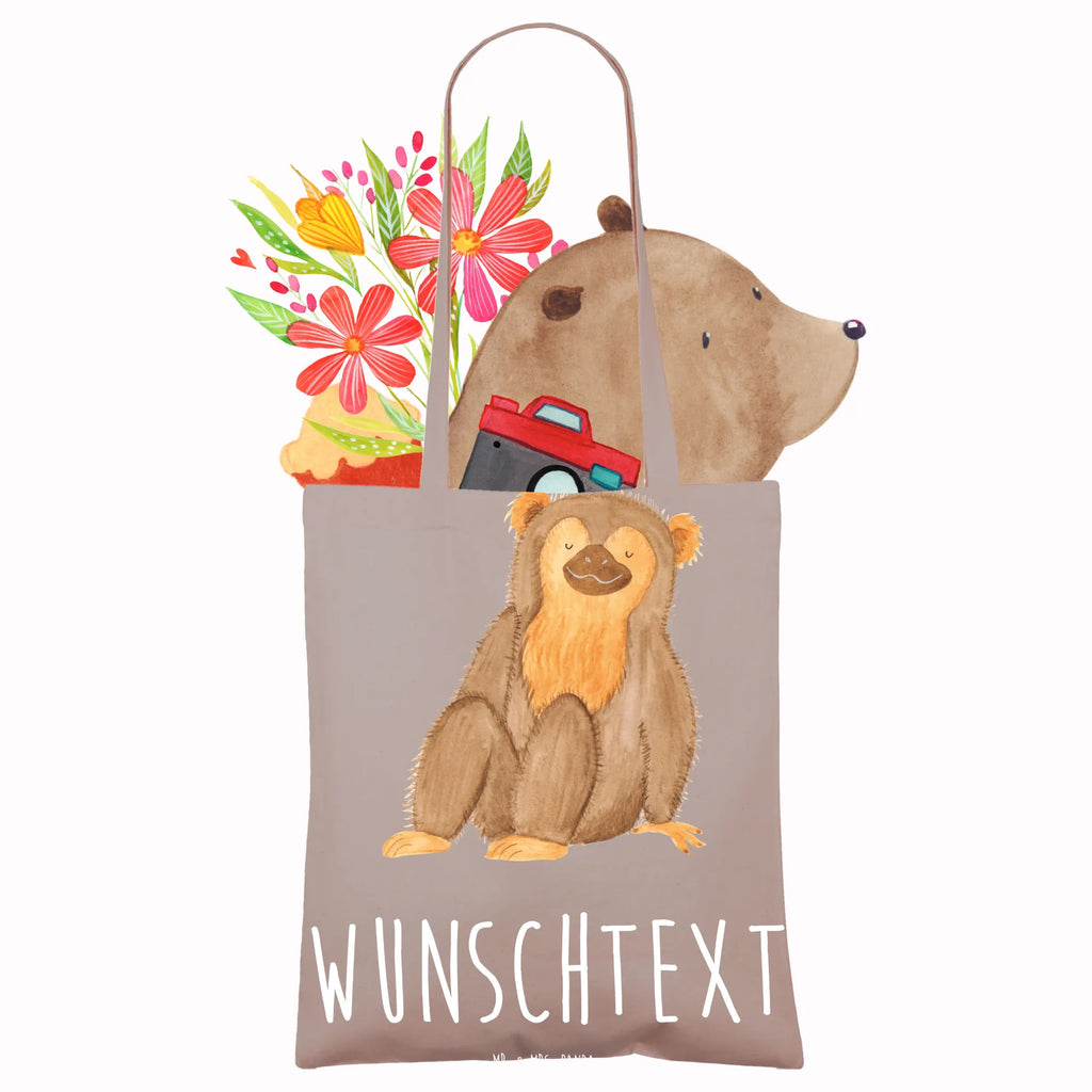 Personalisierte Foto Tragetasche Affe Personalisierte Foto Tragetasche, Afrika, Wildtiere, Affen, Selbstachtung, Selbstliebe, Selfcare, Liebe, Affe, Selbstbewusstsein, Respekt, Äffchen, Motivation