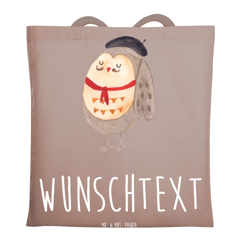 Personalisierte Foto Tragetasche Eule Frankreich Personalisierte Foto Tragetasche, Eule, Eulen, Eule Deko, Owl, hibou, La vie est belle, das Leben ist schön, Spruch schön, Spruch Französisch, Frankreich