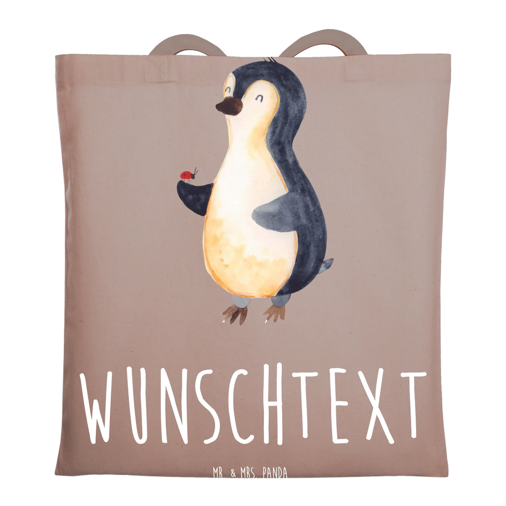 Personalisierte Foto Tragetasche Pinguin Marienkäfer Personalisierte Foto Tragetasche, Pinguin, Pinguine, Marienkäfer, Liebe, Wunder, Glück, Freude, Lebensfreude