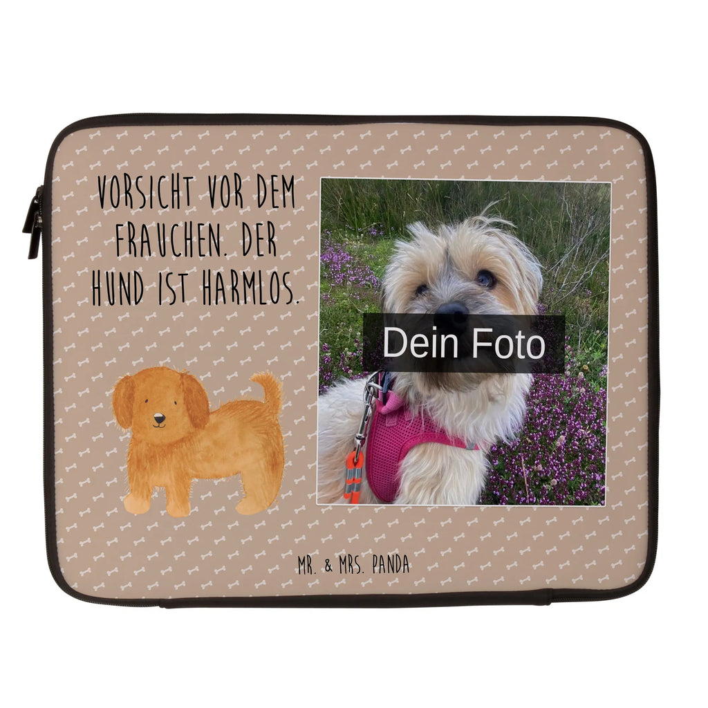 Personalisierte Foto Notebook Tasche Hund Flauschig