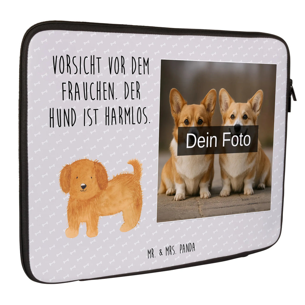 Personalisierte Foto Notebook Tasche Hund Flauschig