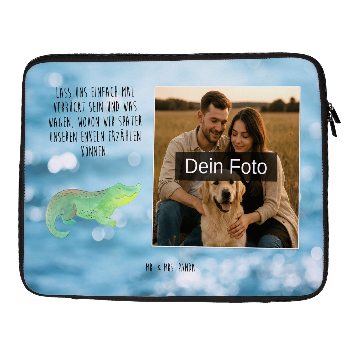 Personalized Photo Notebook Bag Crocodile reef, whale, narwhal, sea urchin, lobster, platypus, manatee, crocodile, shrimp, gifts for seafood lovers, water world, underwater animals, underwater world, deep sea, seafood fans, vacation, seafood decoration, seafood posters, gift ideas, Seafood, aquatic animals, ocean, shells, corals, adventurousness, best friend, to be spontaneous, girlfriend, crocodiles, favorite person, to be crazy