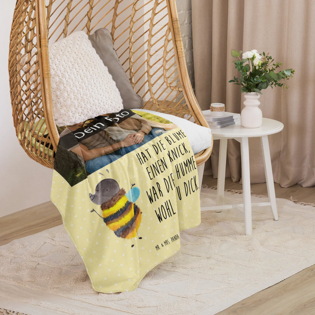 Sherpa Photo Cuddle Blanket bumblebee fluffy Foto Kuscheldecke, Tiermotive, Gute Laune, lustige Sprüche, Tiere, Biene, Hummel, Natur, Blume, Flauschig