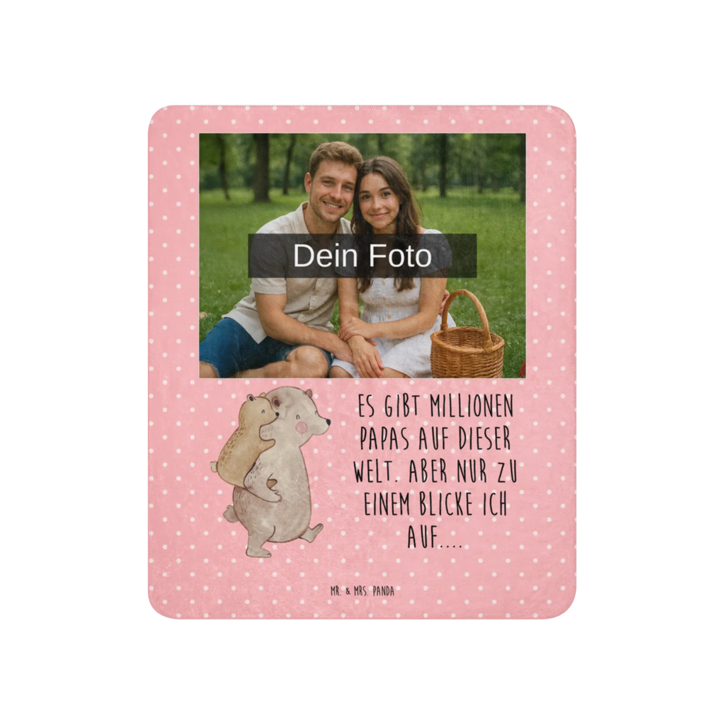 Sherpa Photo Cuddle Blanket Papa Bear Foto Kuscheldecke, Familie, Vatertag, Muttertag, Bruder, Schwester, Mama, Papa, Oma, Opa, Geschenk, Vater, Papi, Geburtstag, Vati, Onkel