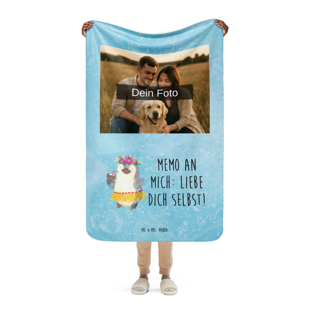 Sherpa Photo Cuddle Blanket Penguin coconut Penguin, North Pole, Winter, Penguins, coconut, Hawaii, penguins, vacation, aloha