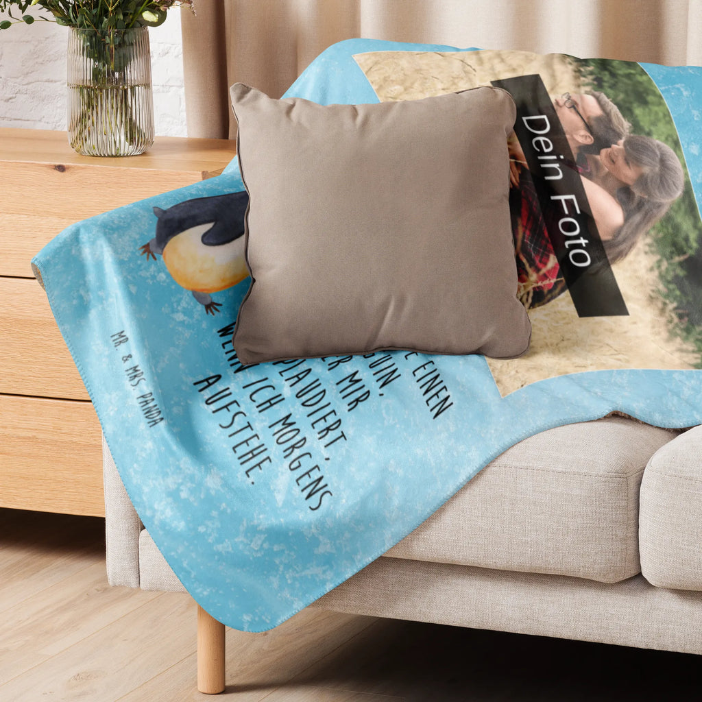 Sherpa Photo Cuddle Blanket Penguin march Foto Kuscheldecke, Pinguin, Schwester, Pinguine, Familie, Frühaufsteher, Langschläfer, Bruder