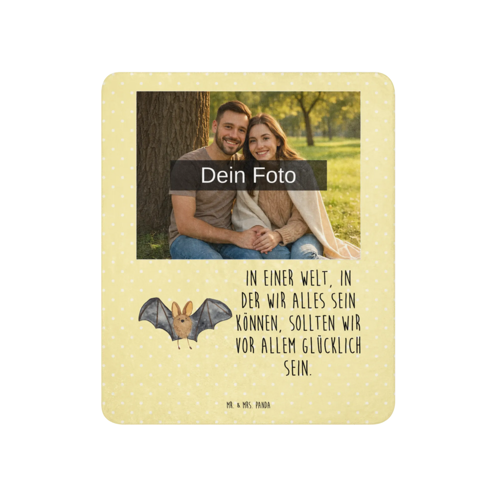 Sherpa Photo Cuddle Blanket bat wing small animals, cute, funny, cute animal motives, hand drawn, small world, funny sayings, good mood, happy, gifts, gift ideas, special gifts, animal lover, card