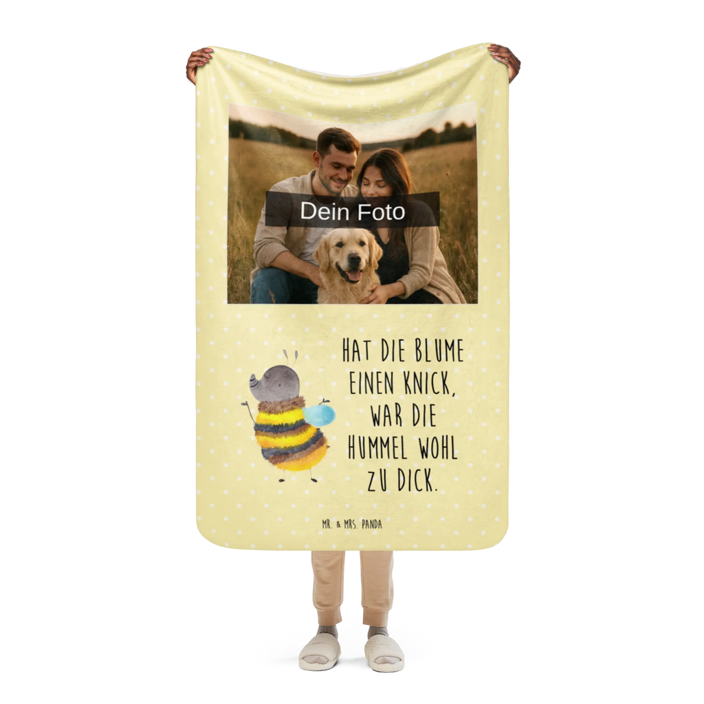 Sherpa Photo Cuddle Blanket bumblebee fluffy Foto Kuscheldecke, Tiermotive, Gute Laune, lustige Sprüche, Tiere, Biene, Hummel, Natur, Blume, Flauschig
