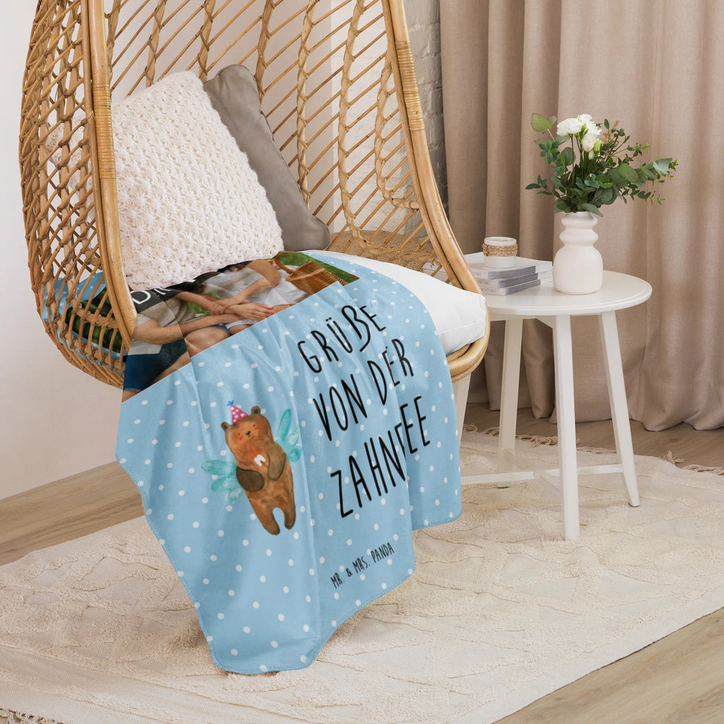 Sherpa Photo Cuddle Blanket bear tooth fairy Foto Kuscheldecke, Bär, Teddy, Teddybär, Erster Zahn, Zahnfee, Milchzahn, Fee
