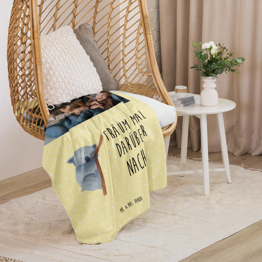 Sherpa Photo Cuddle Blanket koala Foto Kuscheldecke, Tiermotive, Gute Laune, lustige Sprüche, Tiere, schlafen, träumen, Koalabär, Koala, Schlafzimmer, Traum, Traumland, Bär