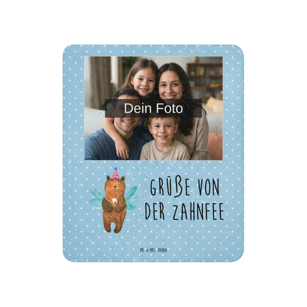 Sherpa Photo Cuddle Blanket bear tooth fairy Foto Kuscheldecke, Bär, Teddy, Teddybär, Erster Zahn, Zahnfee, Milchzahn, Fee