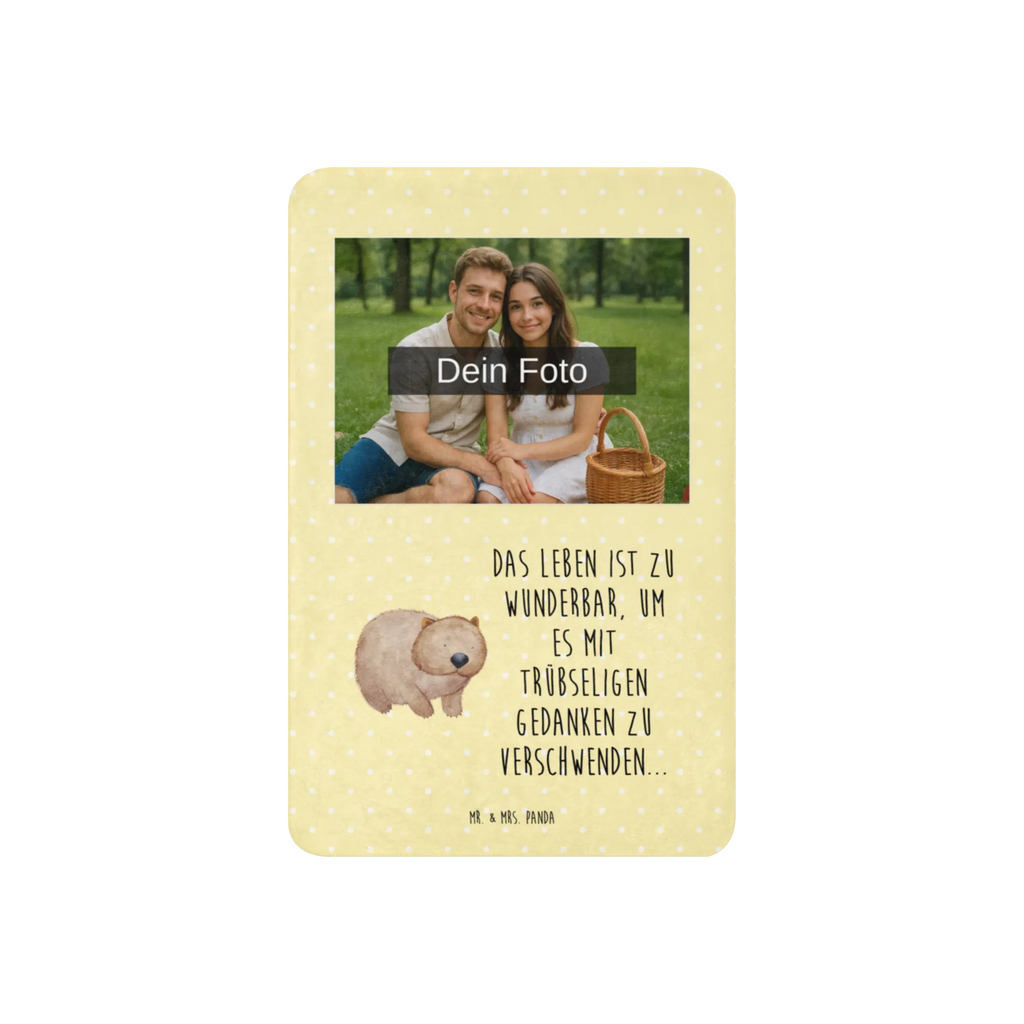 Sherpa Photo Cuddle Blanket Wombat Foto Kuscheldecke, Tiermotive, Gute Laune, lustige Sprüche, Tiere, Spruch, Motivation, Wombat, Australien, Das Leben ist schön