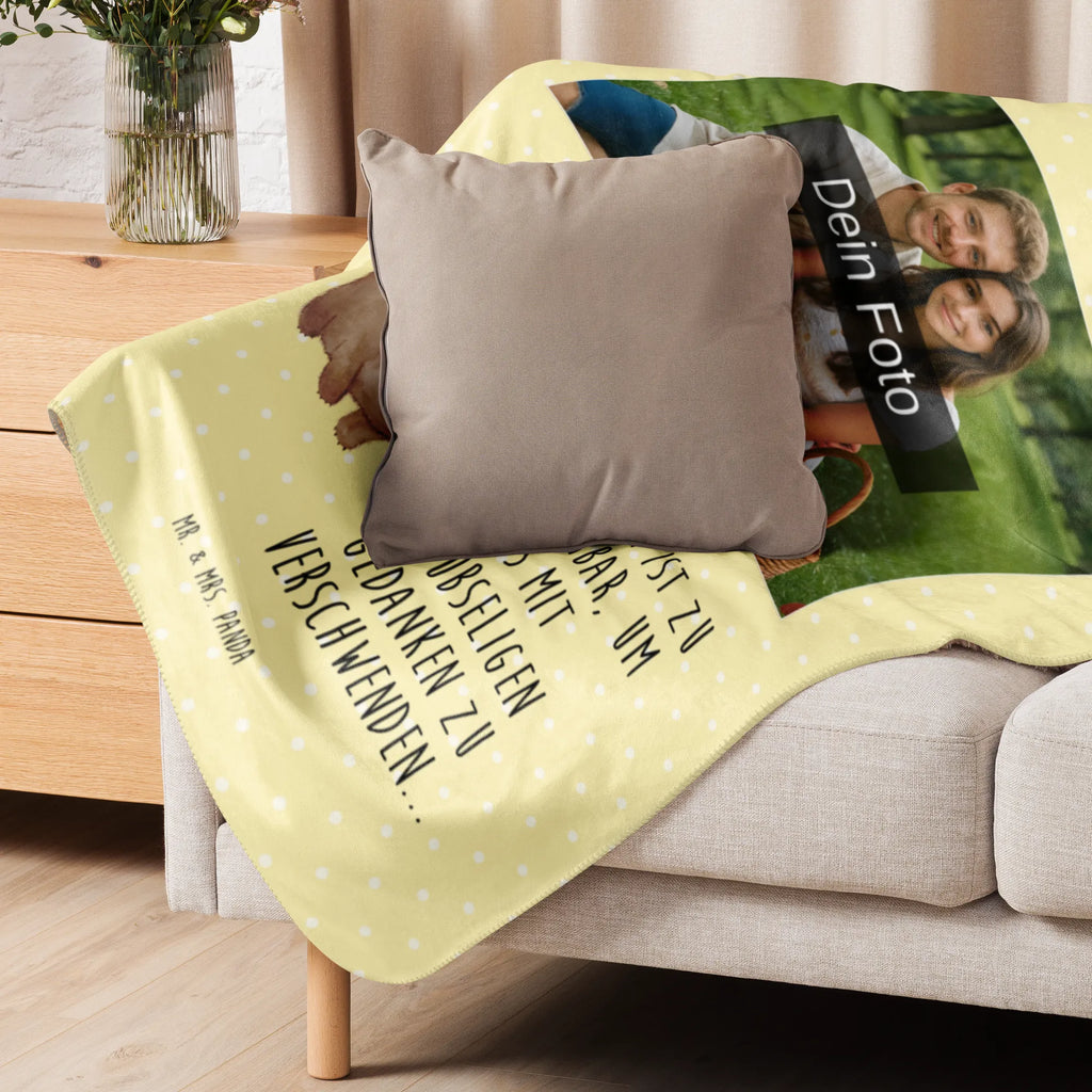 Sherpa Photo Cuddle Blanket Wombat Foto Kuscheldecke, Tiermotive, Gute Laune, lustige Sprüche, Tiere, Spruch, Motivation, Wombat, Australien, Das Leben ist schön