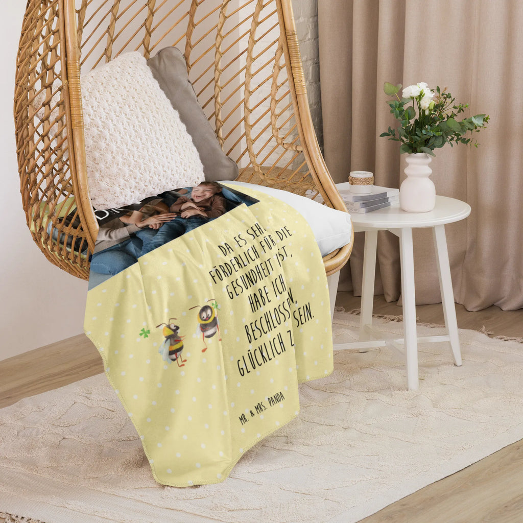 Sherpa Photo Cuddle Blanket bumblebees shamrock Foto Kuscheldecke, Tiermotive, Gute Laune, lustige Sprüche, Tiere, Spruch positiv, Biene Deko, Spruch schön, Spruch fröhlich, Hummel, glücklich werden, glücklich sein, Biene