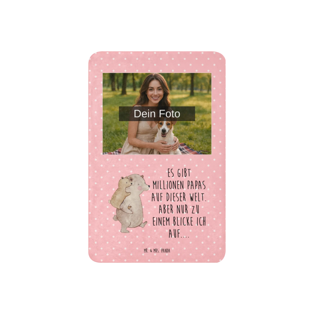 Sherpa Photo Cuddle Blanket Papa Bear Foto Kuscheldecke, Familie, Vatertag, Muttertag, Bruder, Schwester, Mama, Papa, Oma, Opa, Geschenk, Vater, Papi, Geburtstag, Vati, Onkel