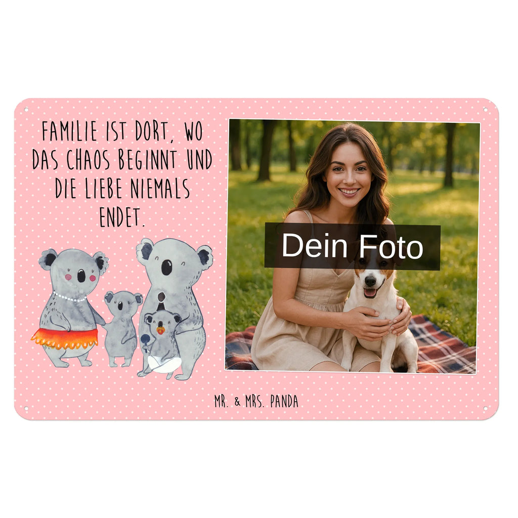 Personalized Photo Metal Sign Koala Family Family, Father's Day, Mother's Day, brother, sister, Mom, Dad, Koala, koalas, family, family life, siblings, children, dad, mom
