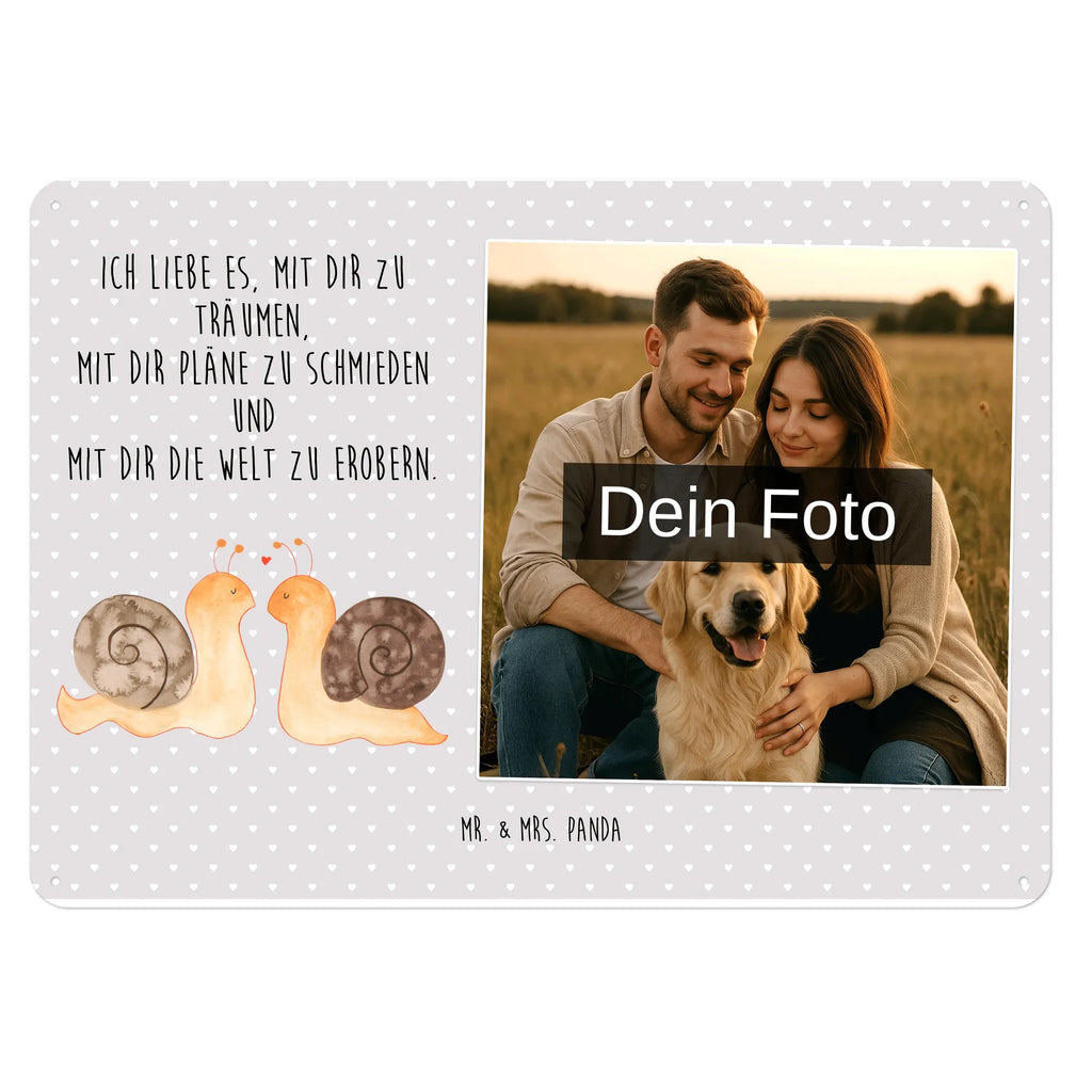 Spersonalizowany metalowy szyld ze zdjęciem Miłość ślimaków Miłość, partner, przyjaciel, przyjaciółka, mąż, żona, wesele, zaręczyny, prośba o rękę, prezent miłosny, rocznica, dzień ślubu