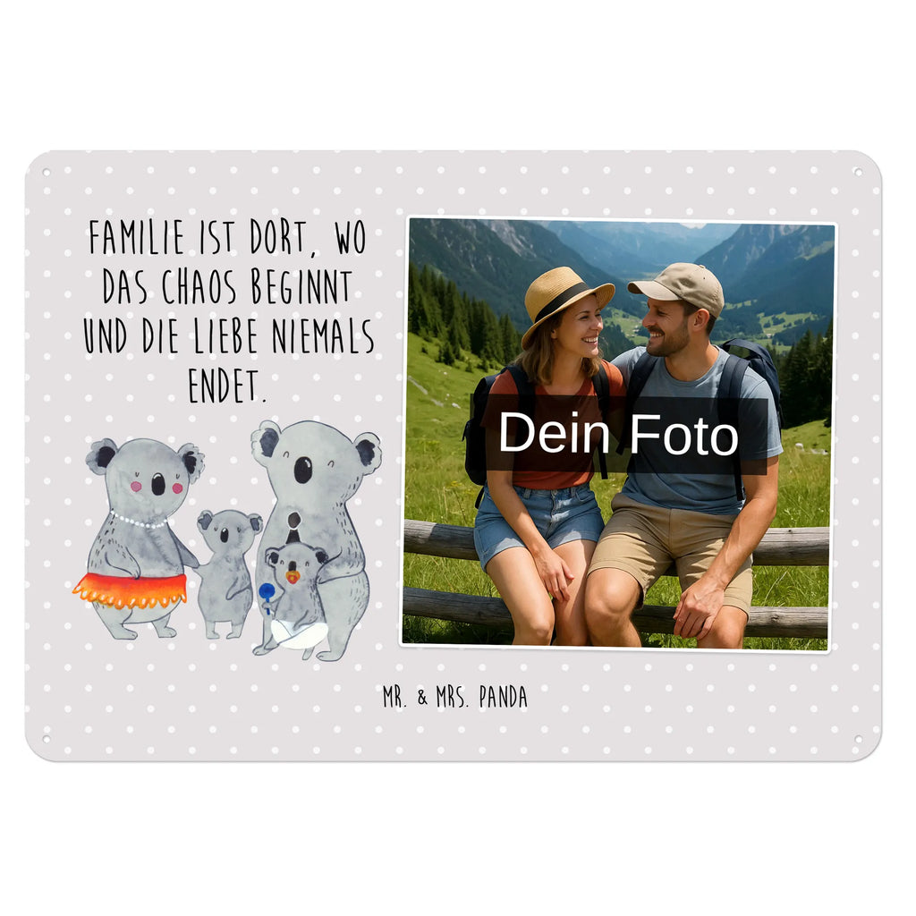 Personalized Photo Metal Sign Koala Family Family, Father's Day, Mother's Day, brother, sister, Mom, Dad, Koala, koalas, family, family life, siblings, children, dad, mom
